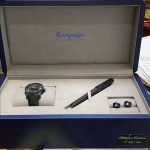 Montegrappa skeleton Fate Matte black phd 42mm